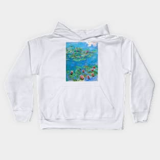 Water Lilies by Claude Monet Kids Hoodie